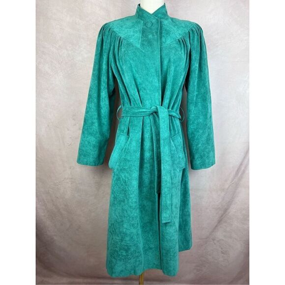 Vintage Designer Ultra Suede Overcoat 1970s 1980s - Picture 3 of 10